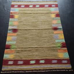 Kilim Rug Modern, Handmade Artisan Afghan Turkish Aztec Sheep Natural Wool 182x31 cm - thumbnail 1