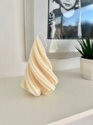Spiral Christmas Tree Candle - Handmade Soy Wax
