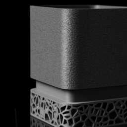 3D Printed Geometric Planter Modern Minimalist Succulent Pot - thumbnail 3