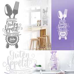 Bon Appetit Wall Sticker For Kitchen Dining Room Cafe Decal Mural Decoration W503A - thumbnail 3