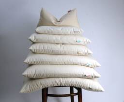 Large Size White Cotton Buckwheat Pillow Neck Pillows 20'x24'/50x60cm Zero Waste Ortopedic Buckwheat - thumbnail 1