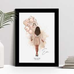 Personalised 18Th Birthday Print, Girl Gift, Custom Wall Art Framed Picture, Present For Her, Friend, Daughter, Granddaughter Nl - thumbnail 2