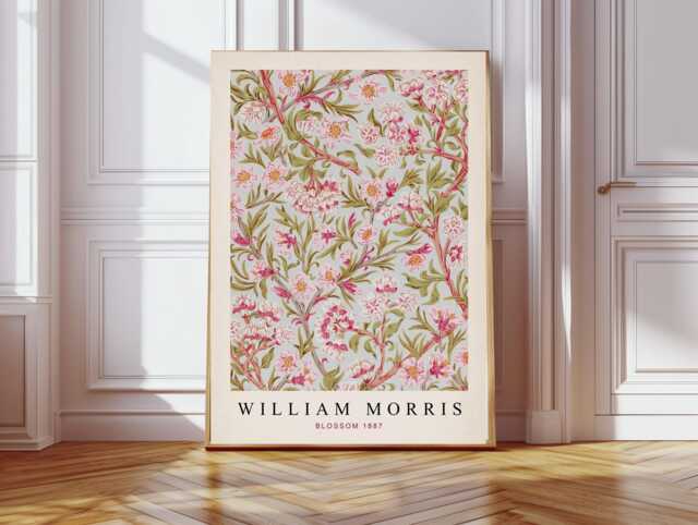 William Morris Art Print, Blossom Flower Botanical Wall Decor - image 1