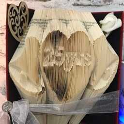 Bells, Paper Anniversary, Folded Book Art, Home Decor - thumbnail 2