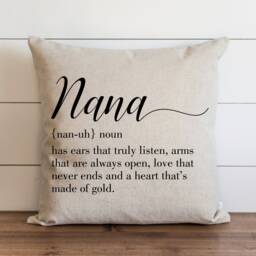 Nana // 18 X 20 Pillow Cover Everyday Throw Gift Accent Cushion - thumbnail 1