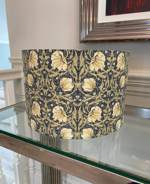 Handmade Lampshade in A Beautiful William Morris Pimpernel Fabric, Various Sizes Available, Ceiling Or Table/Floor Lamp Options - image 1