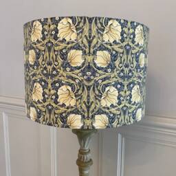 Handmade Lampshade in A Beautiful William Morris Pimpernel Fabric, Various Sizes Available, Ceiling Or Table/Floor Lamp Options - thumbnail 3