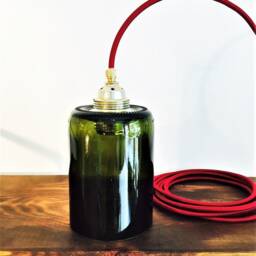 Hanging Lamp Vino Green-Brown - thumbnail 2