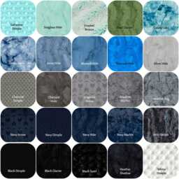 Moose Minky Baby Blanket - Teal Buffalo Plaid Faux Quilt Little Man Lumberjack Unisex - thumbnail 4