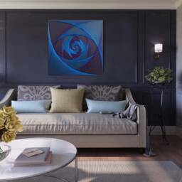 Rose Of Space, String Art, Sacred Geometry, Meditation, Cosmos, Harmony, Wall Home Decor, D??cor, Mandala, Zen, 3D Art - thumbnail 2