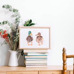 Watercolour Duck Print, Painting, Gifts, Wall Art, Country Prints, Poster, Mallard Duck, Farmhouse Decor - thumbnail 2