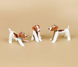 Jack Russell Tween Puppy Handmade Copper Sculpture, Collectible Miniature Dog Art Figurine - thumbnail 2