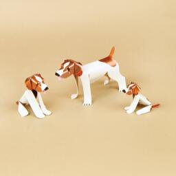 Jack Russell Tween Puppy Handmade Copper Sculpture, Collectible Miniature Dog Art Figurine - thumbnail 3
