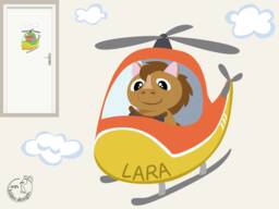 "Wall Sticker ""Helicopter" - thumbnail 1