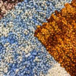 Handmade Berber Wool Rug Bohemian Geometric Beni Ourain Carpet - thumbnail 4