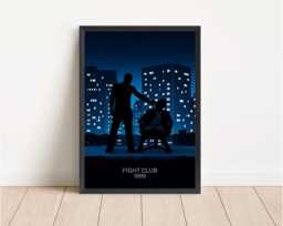 Fight Club Movie Poster - Brad Pitt Film Art Print 1999 - thumbnail 1