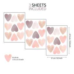Boho Heart Nursery Wall Stickers - thumbnail 3