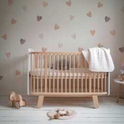 Boho Heart Nursery Wall Stickers