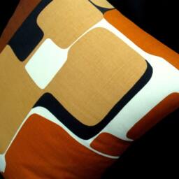 Vintage Scandinavian Pillow Cover Mid Century Modern Filkauf Fabric - thumbnail 2