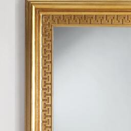 Classic Empire Style Wall Mirror Antique Gold Leaf 96x132 cm - Made in Italy Large Hellenic Style Mirror Entryway #9060 - thumbnail 3