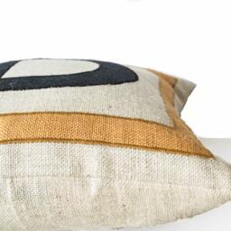 Decorative Pillow Cover, Throw Case, Personalized Pillows, Monogrammed Pillow, Burlap 18x18, Gift, Wedding, Registry, Dorm - thumbnail 3