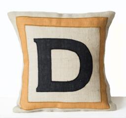 Decorative Pillow Cover, Throw Case, Personalized Pillows, Monogrammed Pillow, Burlap 18x18, Gift, Wedding, Registry, Dorm - thumbnail 1