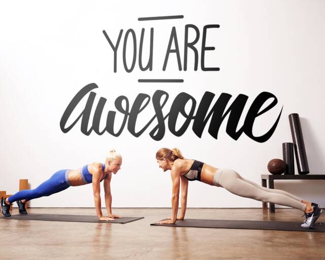 Gym Wall Decal, Fitness Motivation, Home Decor - image 1