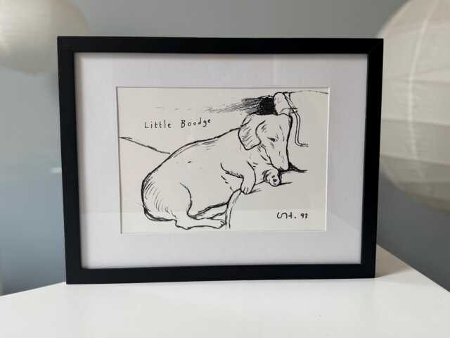 David Hockney Boodge Print 1993 Framed Black - image 1