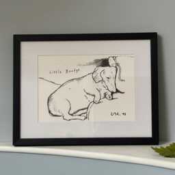 David Hockney Boodge Print 1993 Framed Black - thumbnail 3