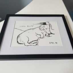 David Hockney Boodge Print 1993 Framed Black - thumbnail 2