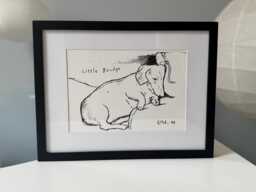 David Hockney Boodge Print 1993 Framed Black