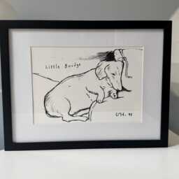 David Hockney Boodge Print 1993 Framed Black - thumbnail 4