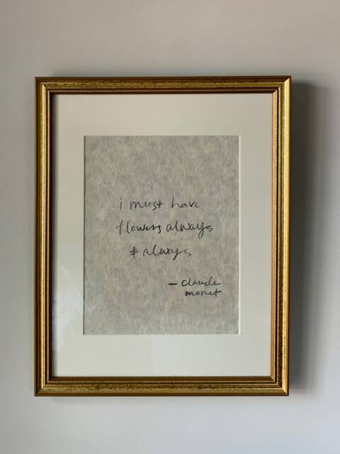 Must Have Flowers - Claude Monet Art Print, Wall Art, Home Decor, Quote - image 1
