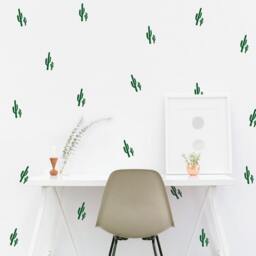 Cactus Wall Decal - Desert Plant Vinyl Art Stickers - thumbnail 2