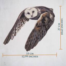 Owl Sticker, Large Night Bird Wall Decal - thumbnail 3