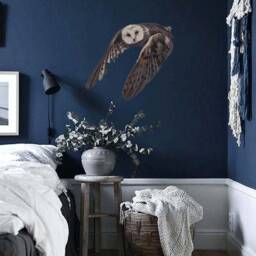 Owl Sticker, Large Night Bird Wall Decal - thumbnail 2