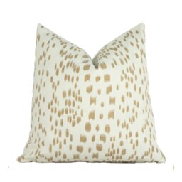 Brunschwig & Fils - Les Touches Sand Luxurious Modern Animal Print Designer Cushion Cover Luxury Throw Pillow Handmade Home Decor