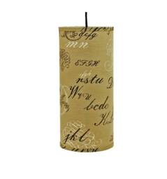 Pewter Monogram Print Pendant - thumbnail 1