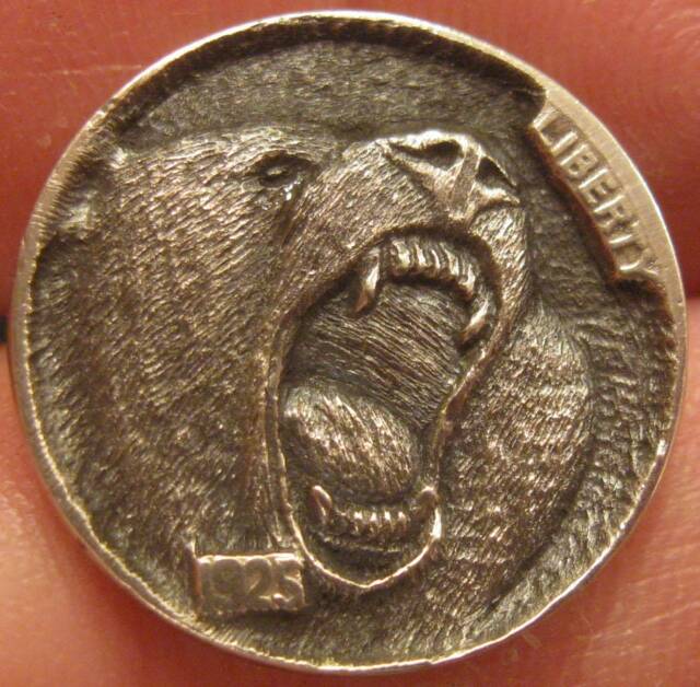 Deep Carved Hobo Nickel, Roar