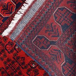 3x20 Long Hallway Carpet Handmade Afghan Wool Runner Rug - Red For Entryway - thumbnail 4