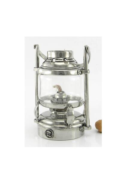 storm Lamp. A Functioning & Usable Liquid Container Made Of Pure Pewter. Of Great Beauty - image 1