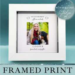Personalised Dog Memorial Photo Frame Gift Keepsake Paw Prints On My Heart Pet Loss Sympathy Plaque Custom - thumbnail 2