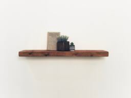 Wooden Floating Shelf, Solid Wood Shelves, Radiator Cover, 15cm Depth X 5cm Thickness, Handcrafted Wall Shelving With Hidden Fixings