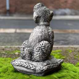 Unique Poodle Sculpture Concrete Dog Figure Stone Pet Statue Outdoor Memorial Decoration Lover Gift Garden Ornament Yard Art - thumbnail 3