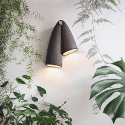 Handmade Ceramic Wall Light, Minimalist Sconce, Black Clay Lamp, Contemporary Design, Unique Sculptural Lighting