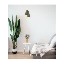Handmade Ceramic Wall Light, Minimalist Sconce, Black Clay Lamp, Contemporary Design, Unique Sculptural Lighting - thumbnail 3