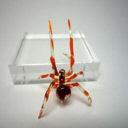Spider Animals Glass, Art Blown Sculpture Made Of Blown Glass Figurine - thumbnail 3