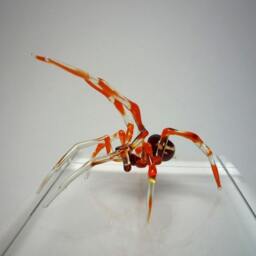 Spider Animals Glass, Art Blown Sculpture Made Of Blown Glass Figurine - thumbnail 4