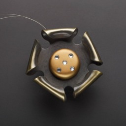 Metallic Flower Design Magnetic Tieback Holdback For Curtains & Drapes Window Treatments. Curtains Decorated Magnetic - thumbnail 3