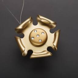 Metallic Flower Design Magnetic Tieback Holdback For Curtains & Drapes Window Treatments. Curtains Decorated Magnetic - thumbnail 2